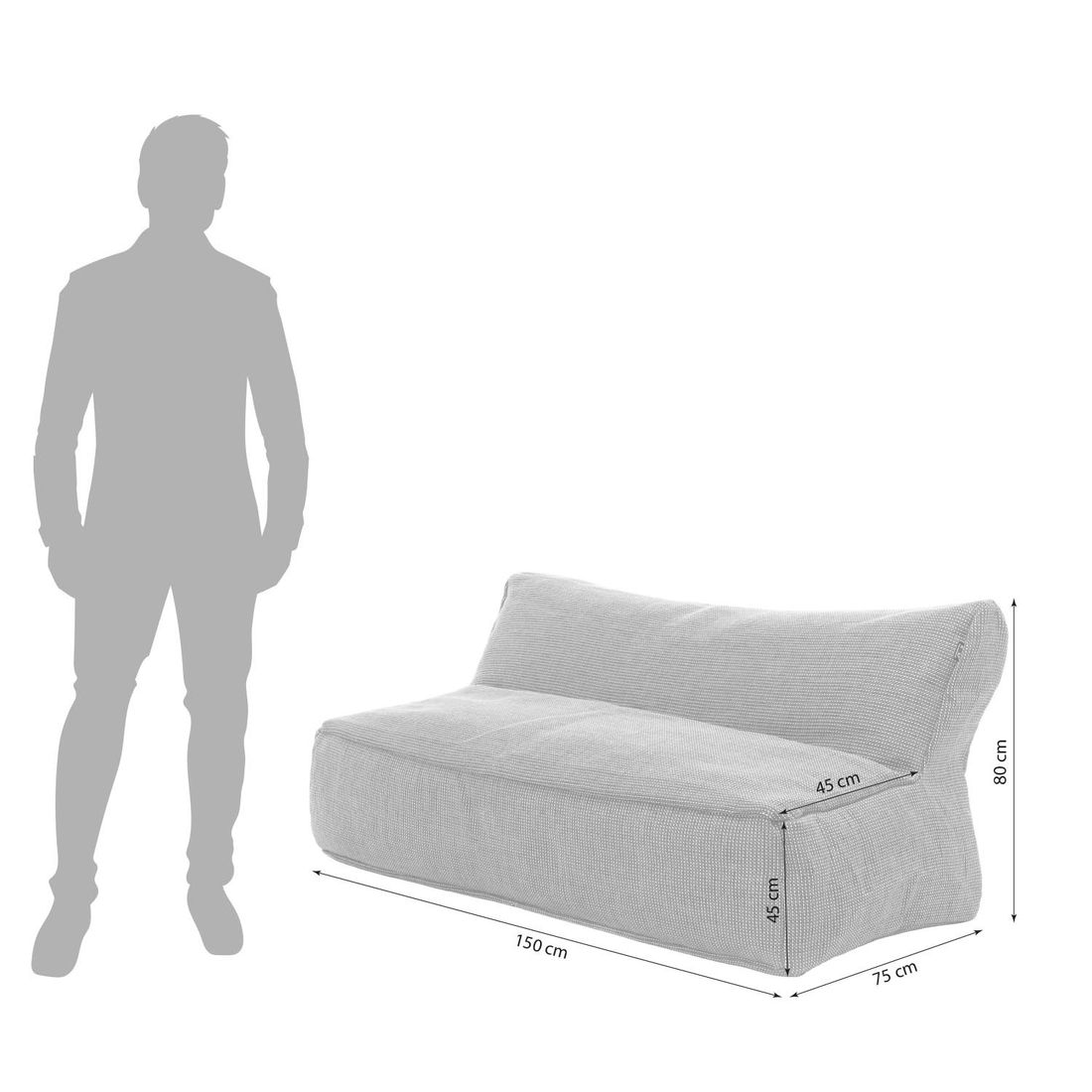 ROOLF Living Dotty Gartenloungesofa Polypropylen