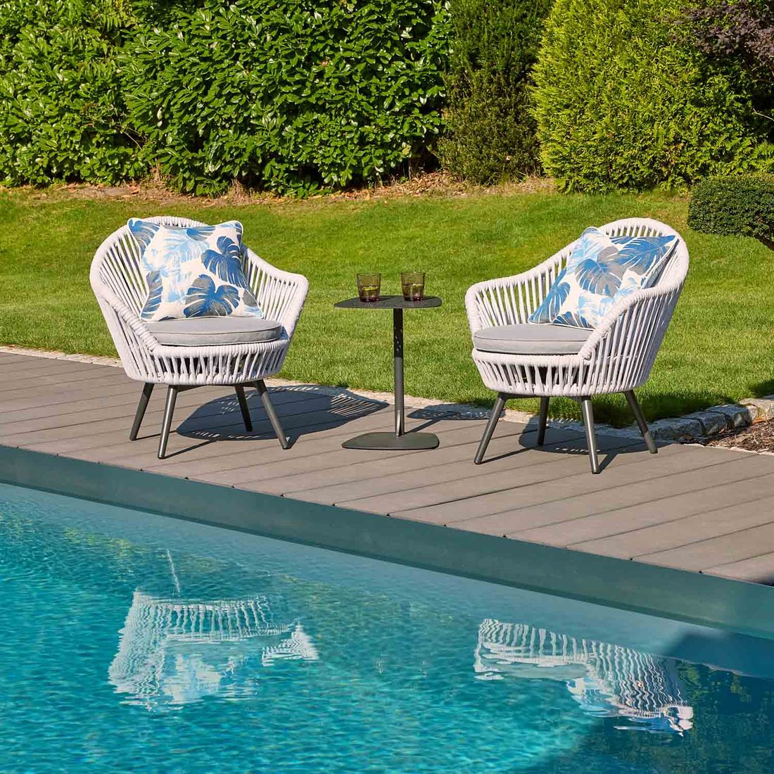 LC Garden Bari Loungesessel Aluminium/Rope