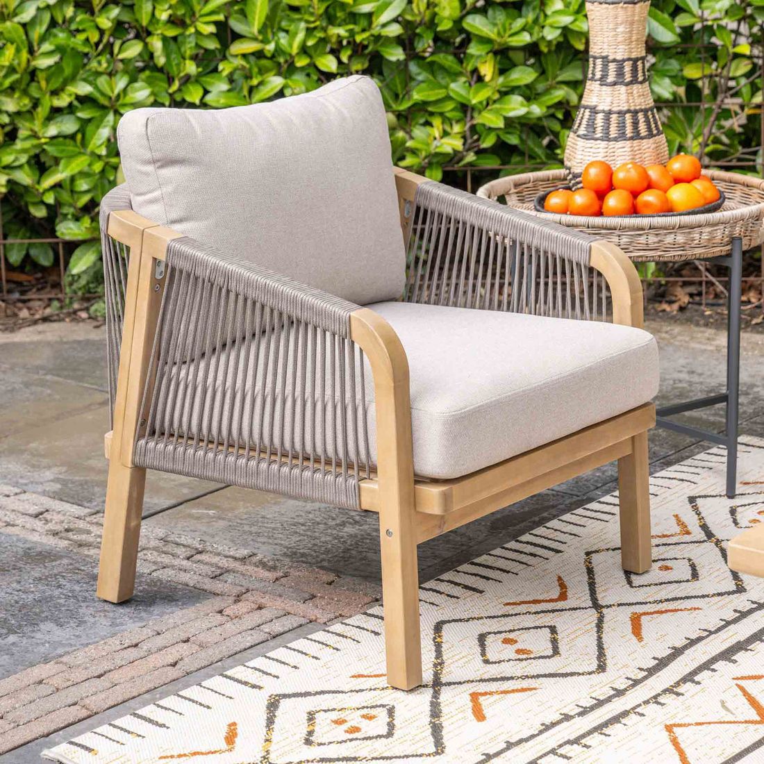 Garden Impressions Santos Loungeset inkl. Loungetisch Akazie/Rope/Polyester