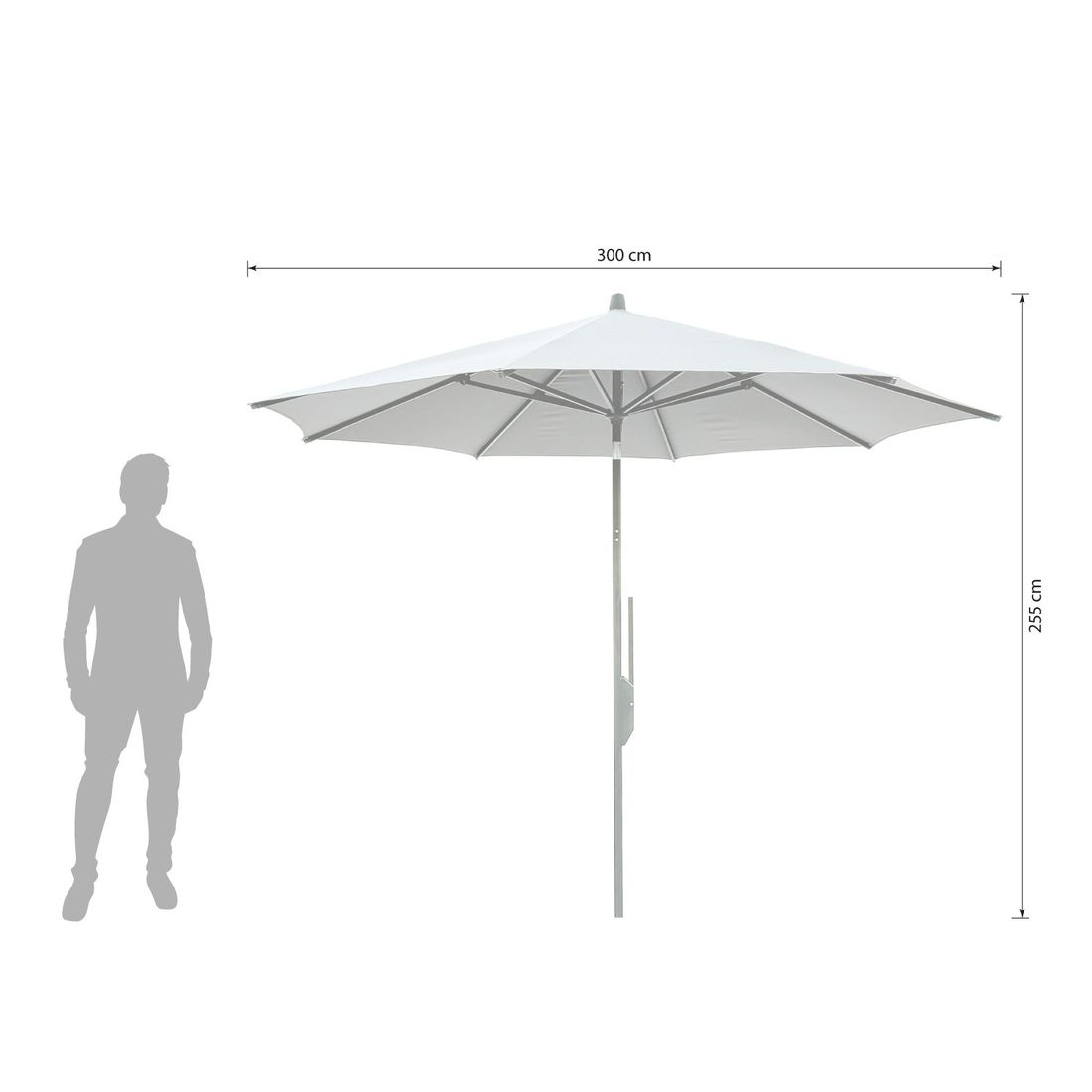LiRo Föhr Mittelstockschirm Ø300cm