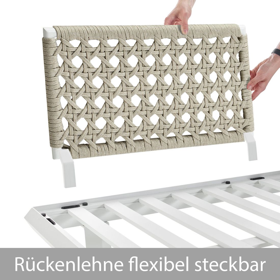 Solpuri Boom Gartenloungesofa verstellbar Aluminium/Bombay