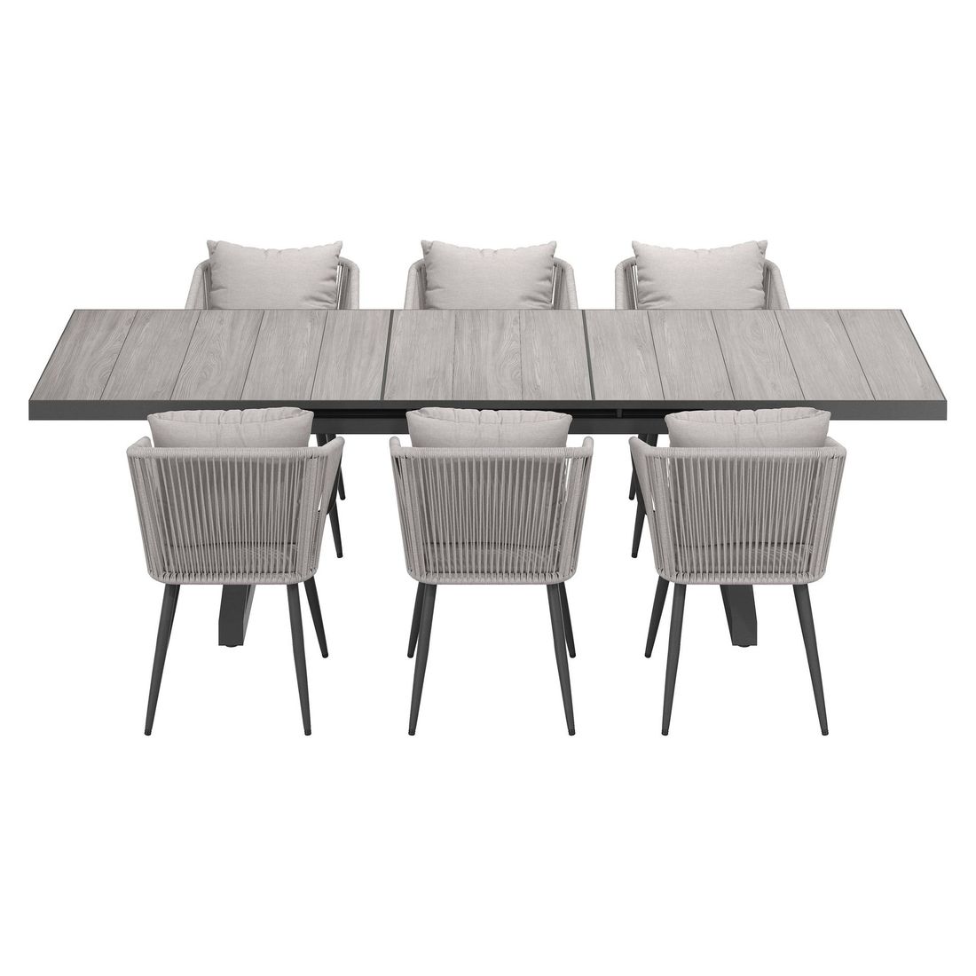 OUTLIV. Alex Gartenmöbel-Set L (6 Plätze) Tisch 200/260x100cm