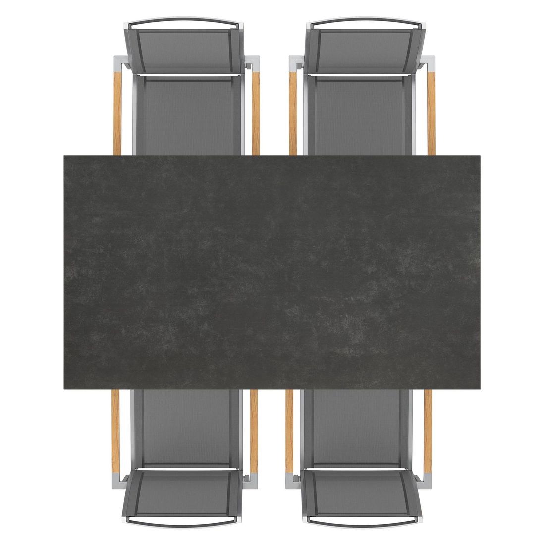 OUTLIV. Oviedo Gartenmöbel-Set M (4 Plätze) Tisch 160x90cm