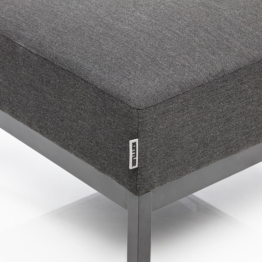 Kettler Pure Hocker Aluminium/Sunbrella