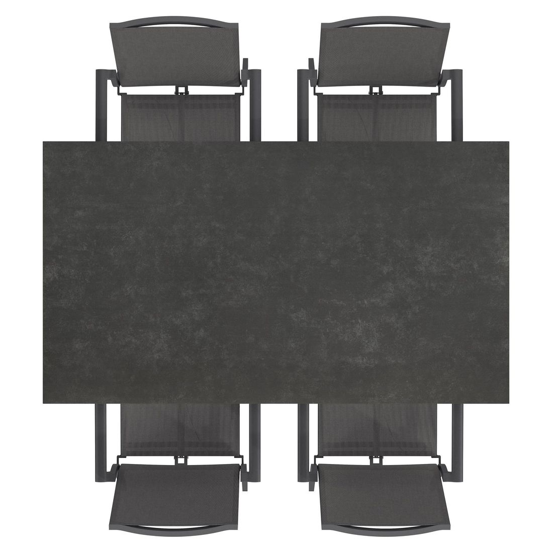OUTLIV. Lucca Gartenmöbel-Set M (4 Plätze) Tisch 160x90cm