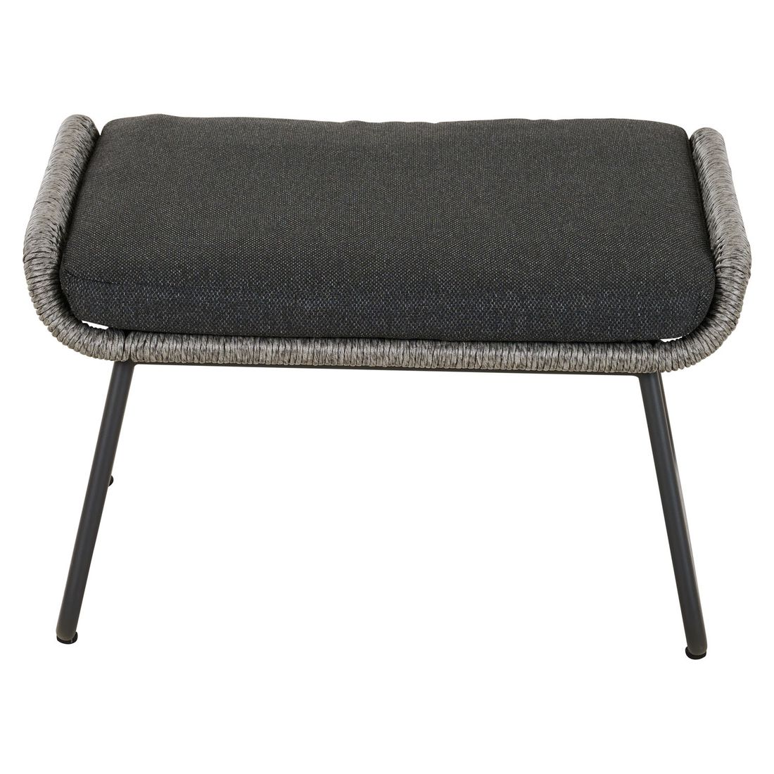 Siena Garden Kansas Loungesessel inkl. Hocker Aluminium/Geflecht
