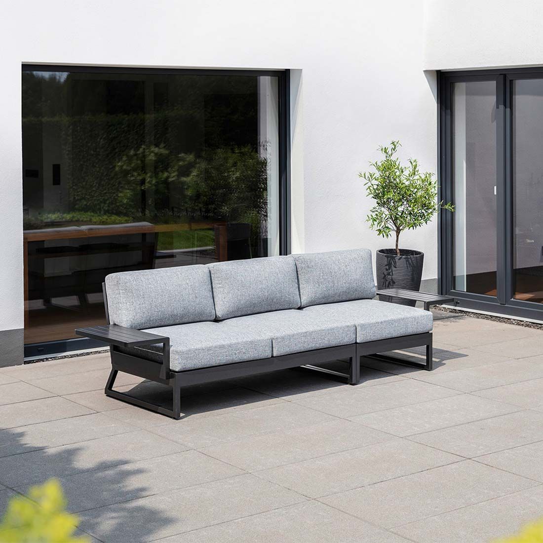 Kettler Ocean Skid Platform Gartenloungesofa Aluminium/Olefin