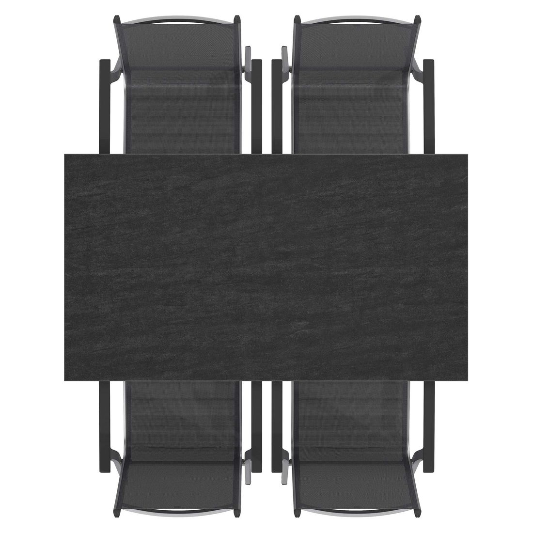 Kettler Basic Plus Gartenmöbel-Set 5-tlg.+Tisch 160x90cm