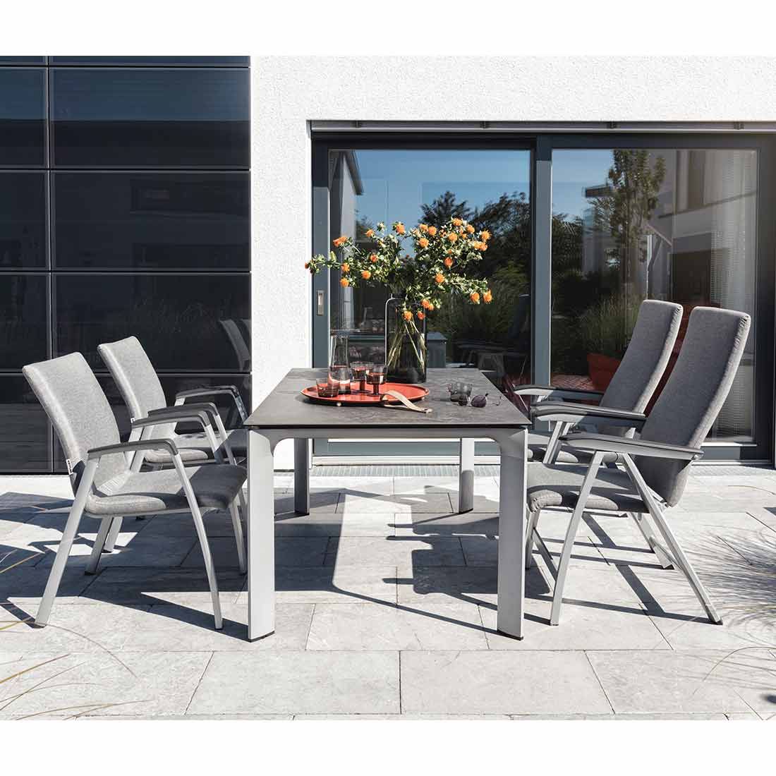Kettler Diamond Gartentisch-Gestell 160x95 cm Aluminium