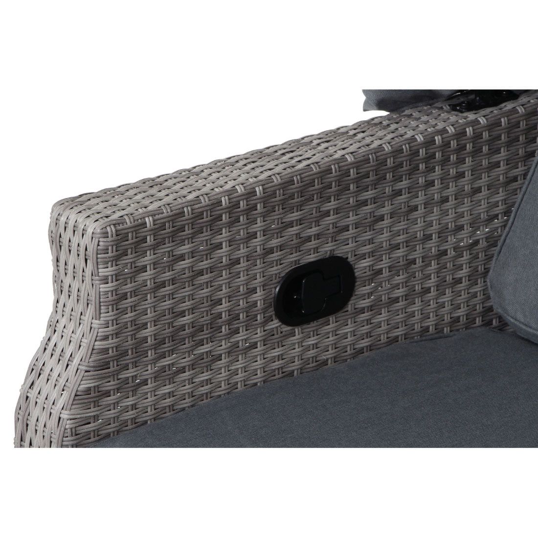 Siena Garden Lobos II Daybed verstellbar Geflecht/Textil inkl. Kissen