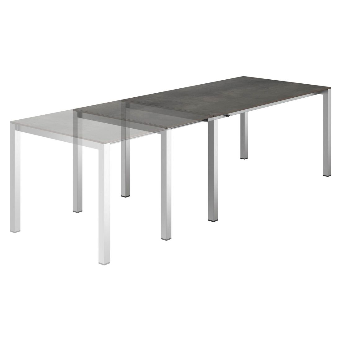 OUTLIV. Oviedo Gartenmöbel-Set 5-tlg. Tisch 160/217/267x92cm