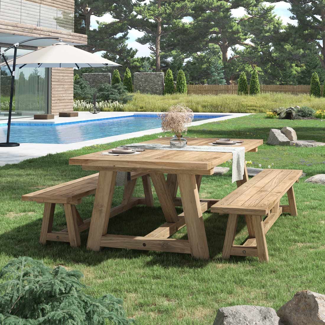 OUTLIV. Marbella Gartentisch 240x110cm