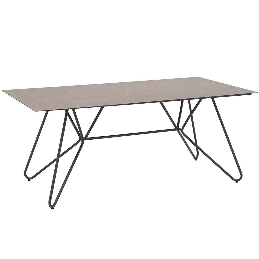 OUTLIV. Maranello Gartentisch 180x90cm Stahl/Glaskeramik