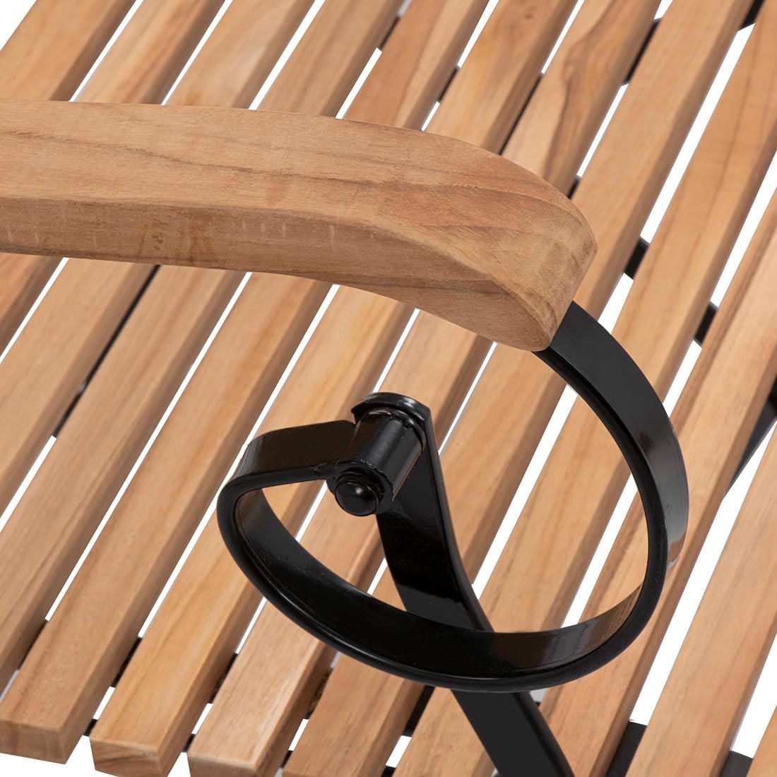 OUTLIV. Lindau Gartenbank Stahl/Teak