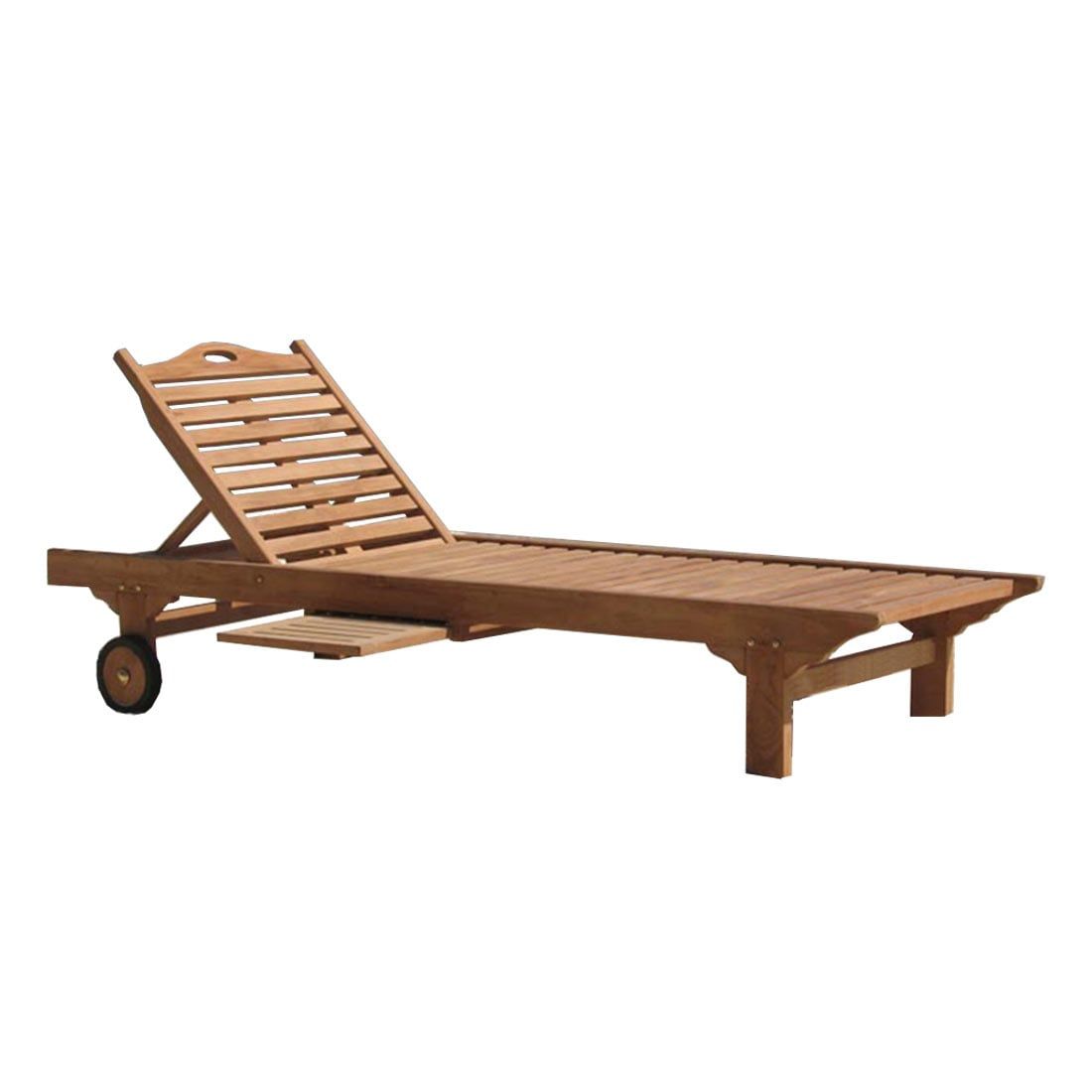 OUTLIV. Fania Gartenliege Eco-Teak recycelt mit Sideboard