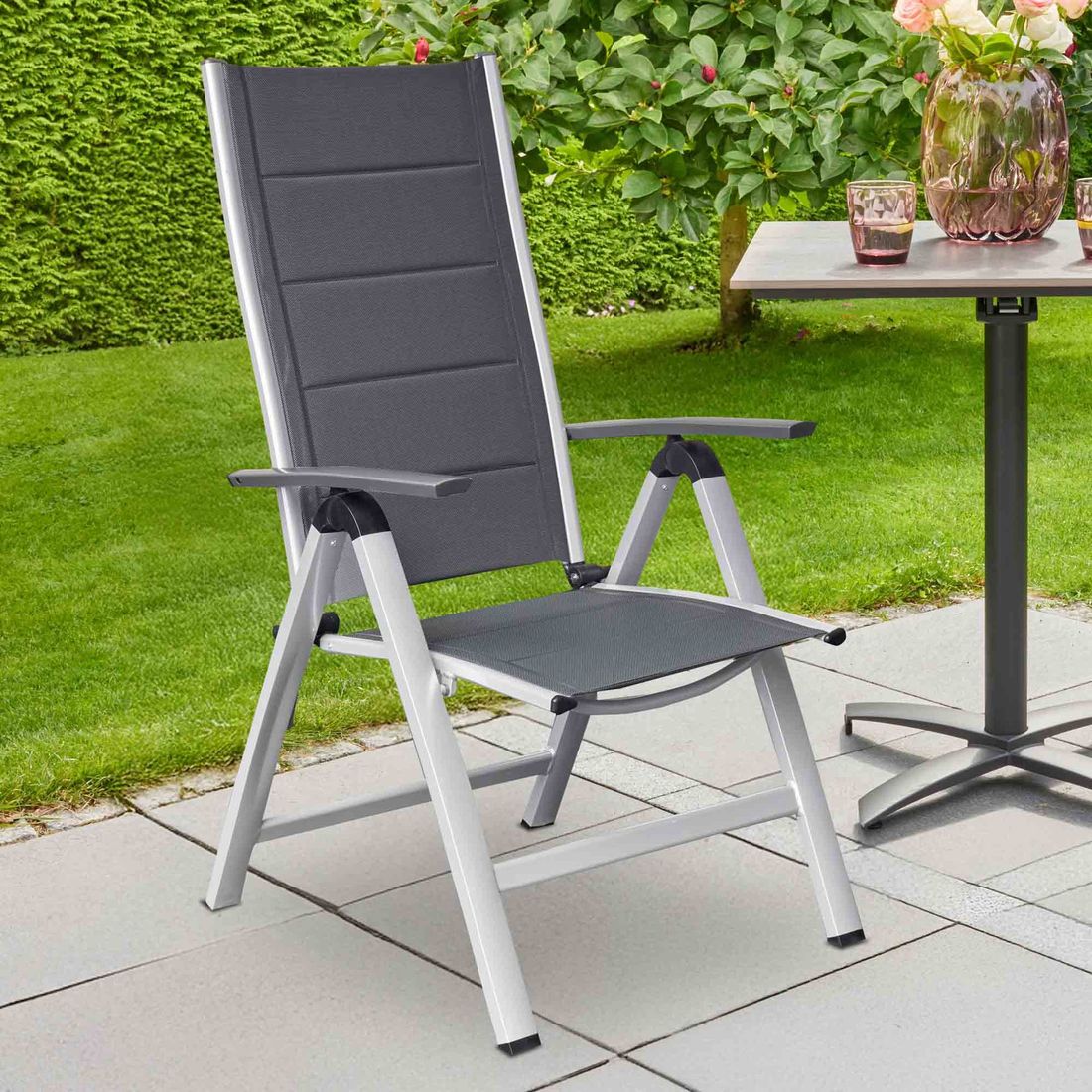 LC Garden Unicamo Klappsessel verstellbar Aluminium/Textilene