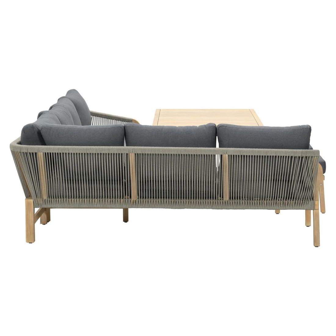 Garden Impressions Santos Dininglounge Tisch 150x90cm Akazie/Rope/Polyester