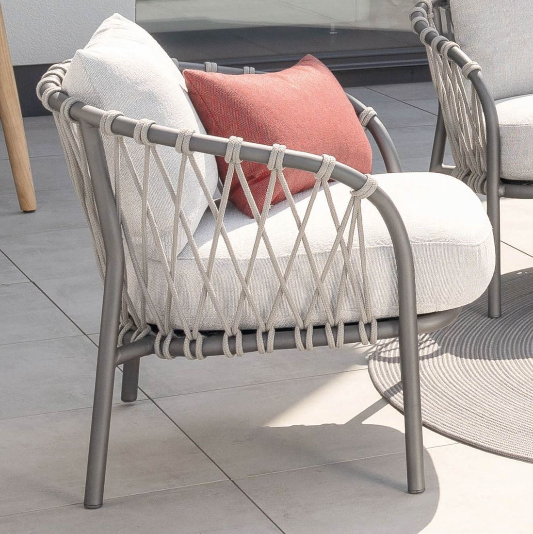 Stern Klea Loungesessel Aluminium/Rope/Outdoorstoff