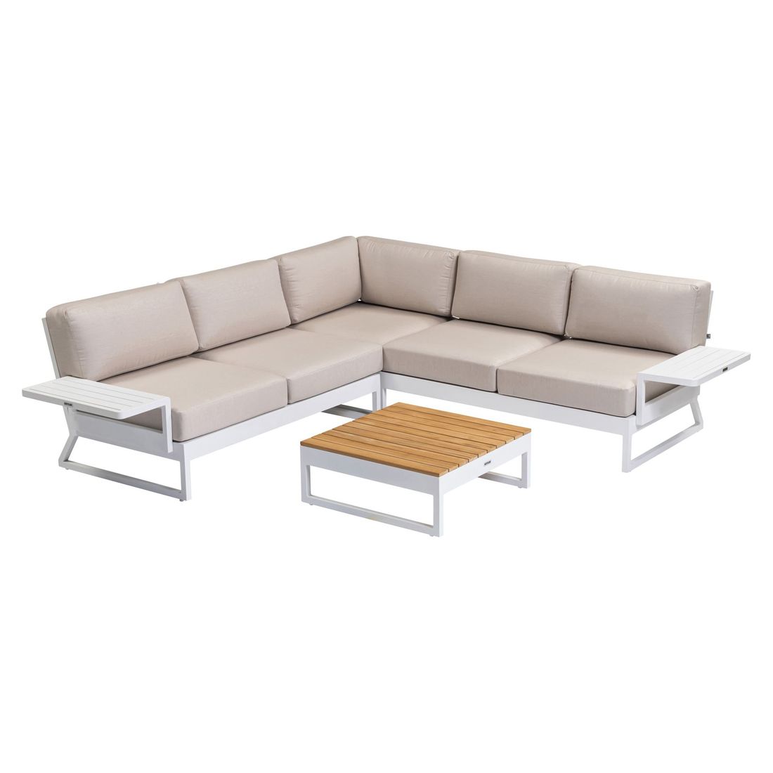 Kettler Ocean Skid Platform Ecklounge inkl. Loungetisch Aluminium/Sunbrella