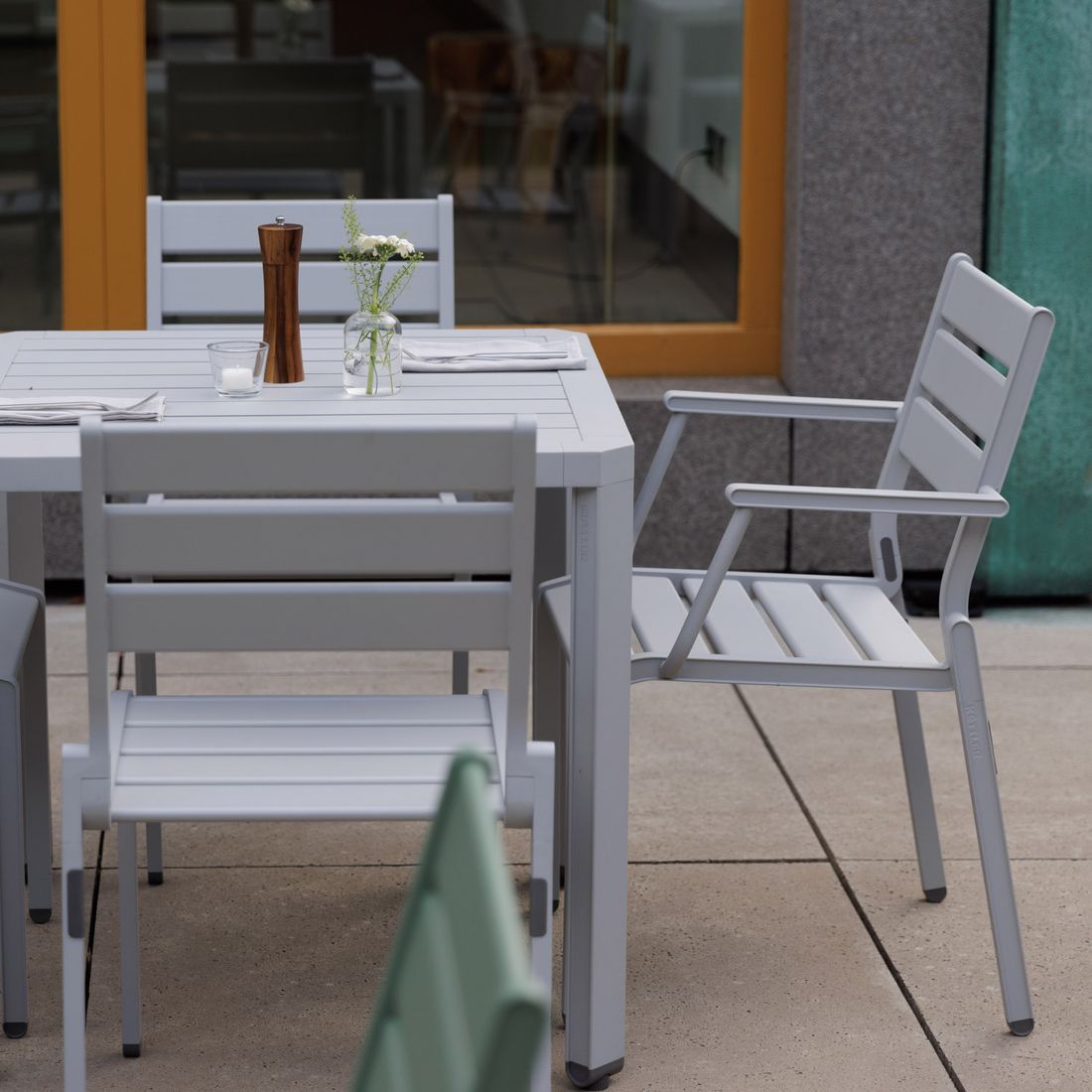 Kettler Latitude Gartenmöbel-Set M (4 Plätze) Tisch 78x78cm