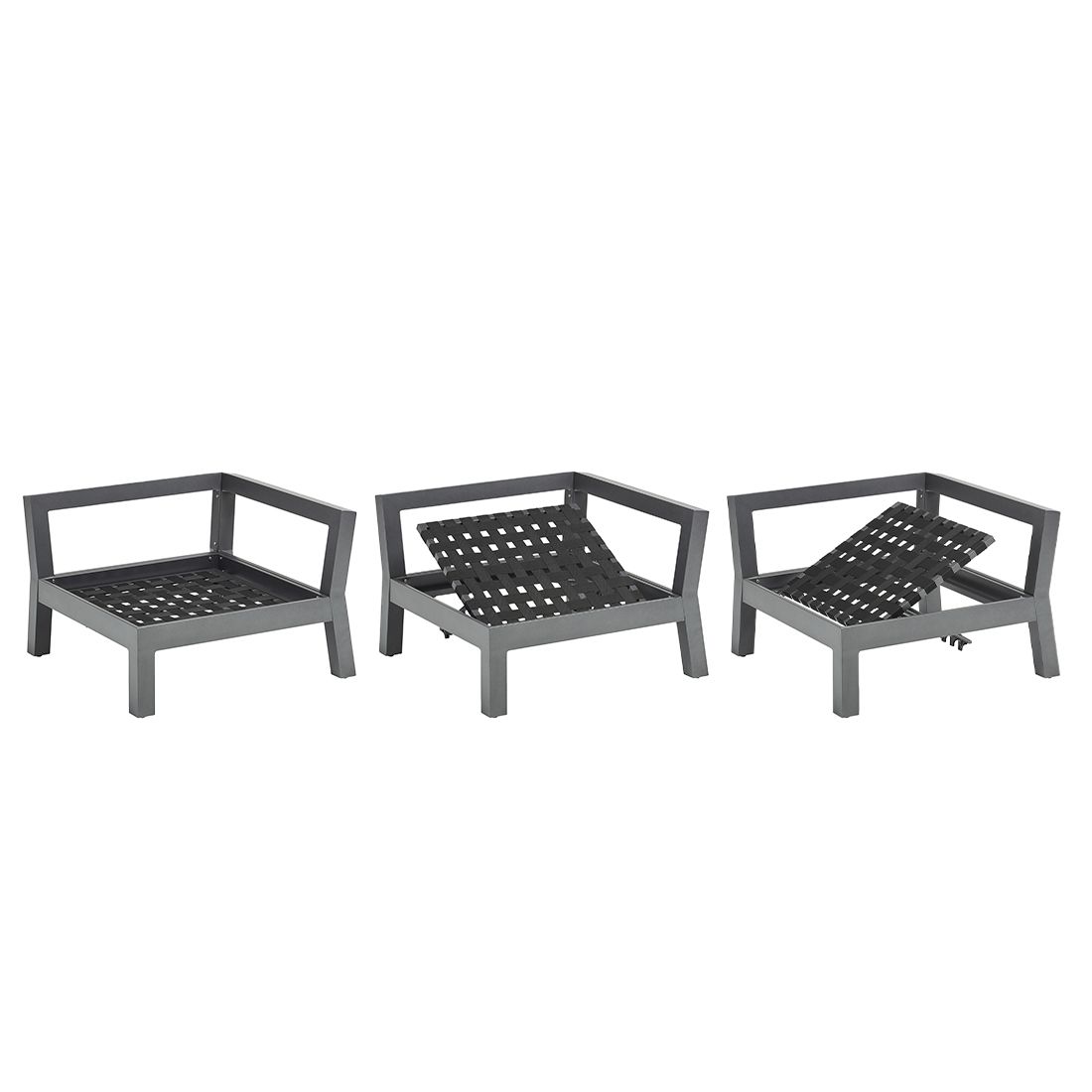 Kettler Comfort Eck-/Endmodul Aluminium/Agora