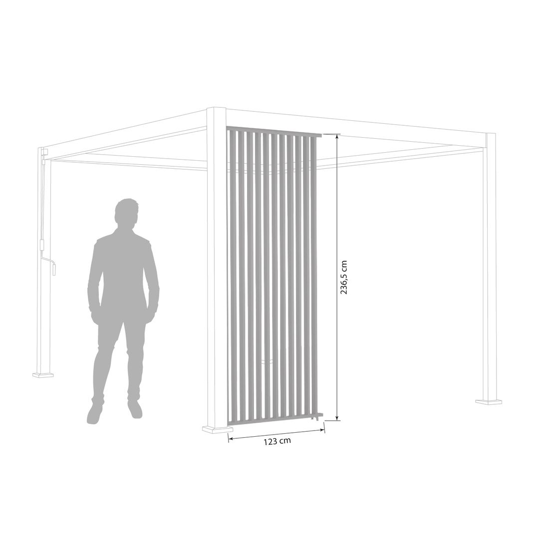 Mirador Lamellenwand vertikal
