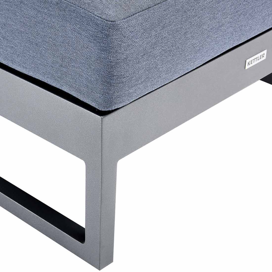 Kettler Ocean Skid Platform Loungesessel Aluminium/Agora