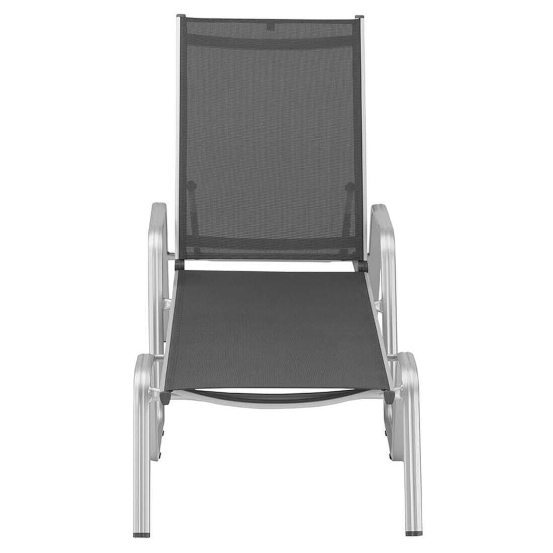 Kettler Basic Plus Gartenliege verstellbar Aluminium/Outdoorgewebe