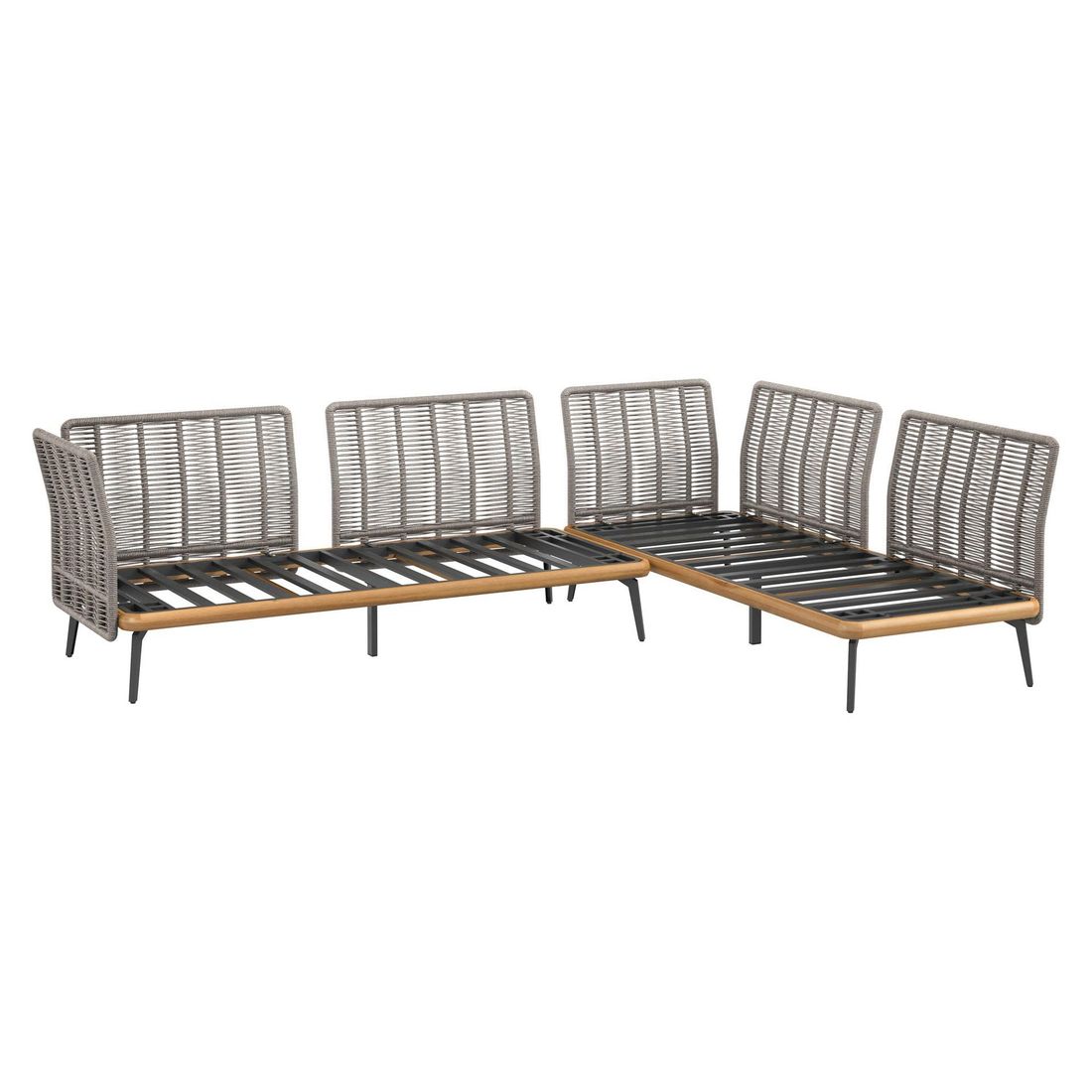 OUTLIV. Ava Dininglounge Akazie/Rope/Polyester
