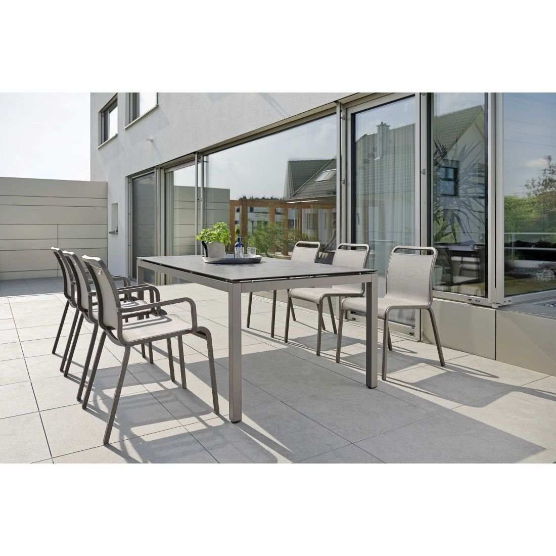 Stern Tischgestell 200x100 cm Aluminium