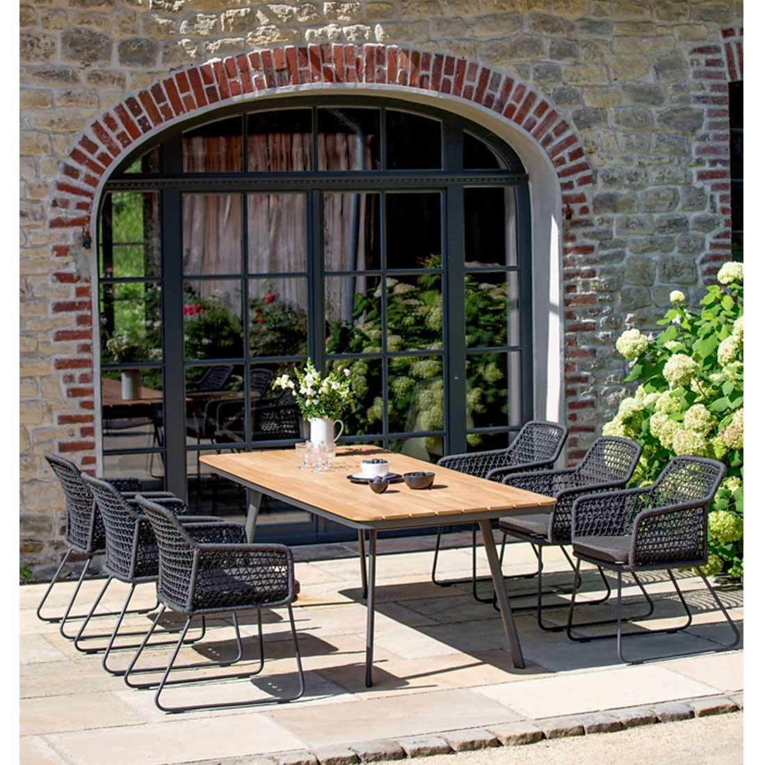Niehoff Kubu Gartenmöbel-Set L (6 Plätze) Tisch 220x95cm