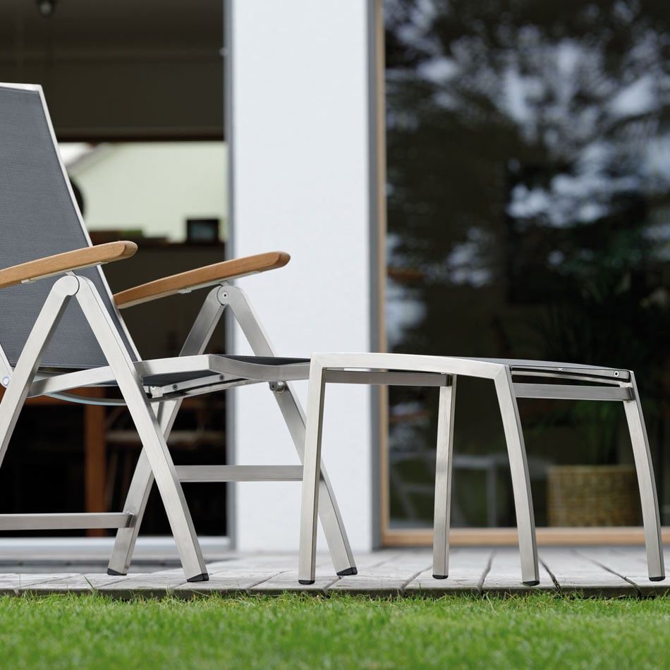 Stern Cardiff Hocker Edelstahl/Textilene