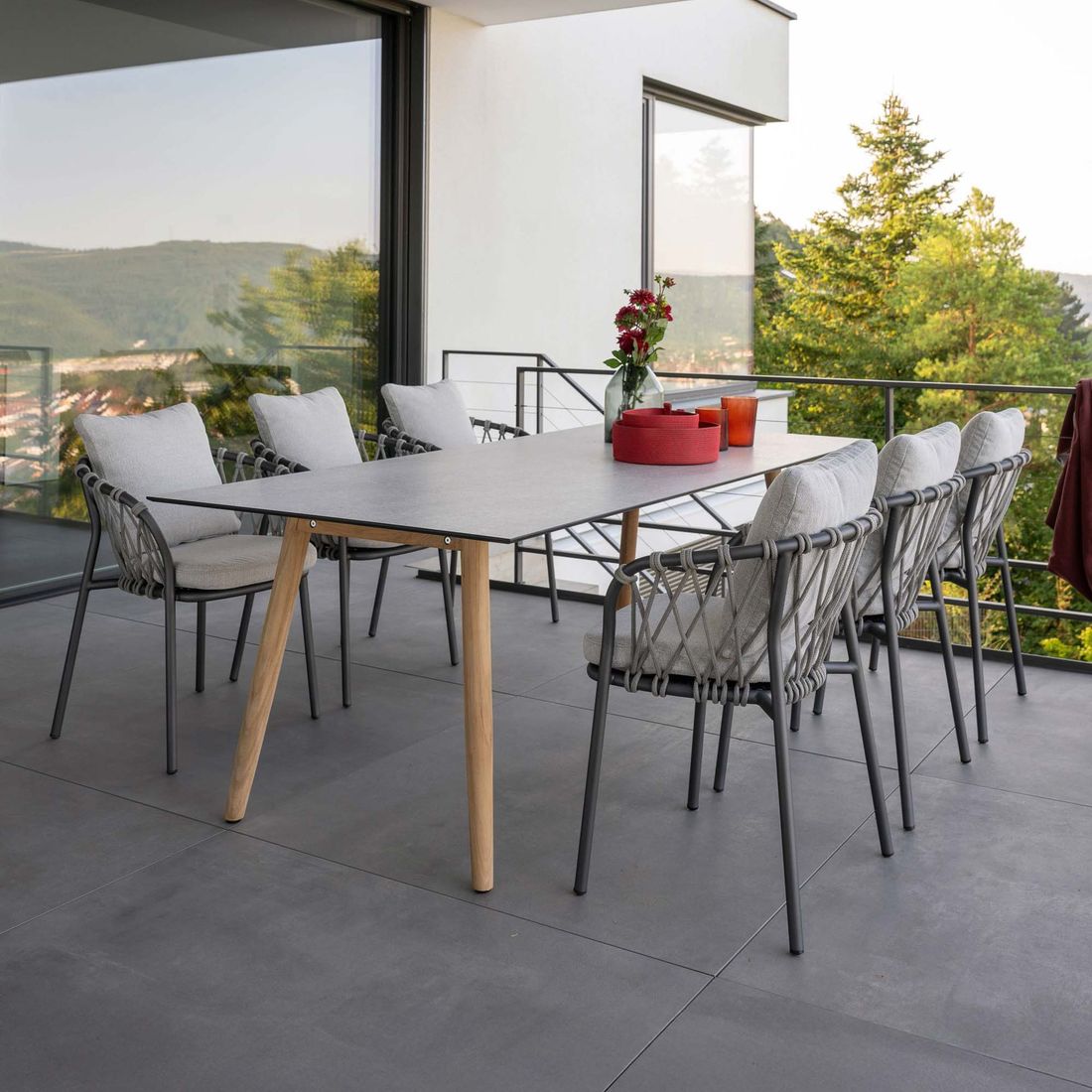 Stern Klea Gartenmöbel-Set L (6 Plätze) Tisch 200x100cm