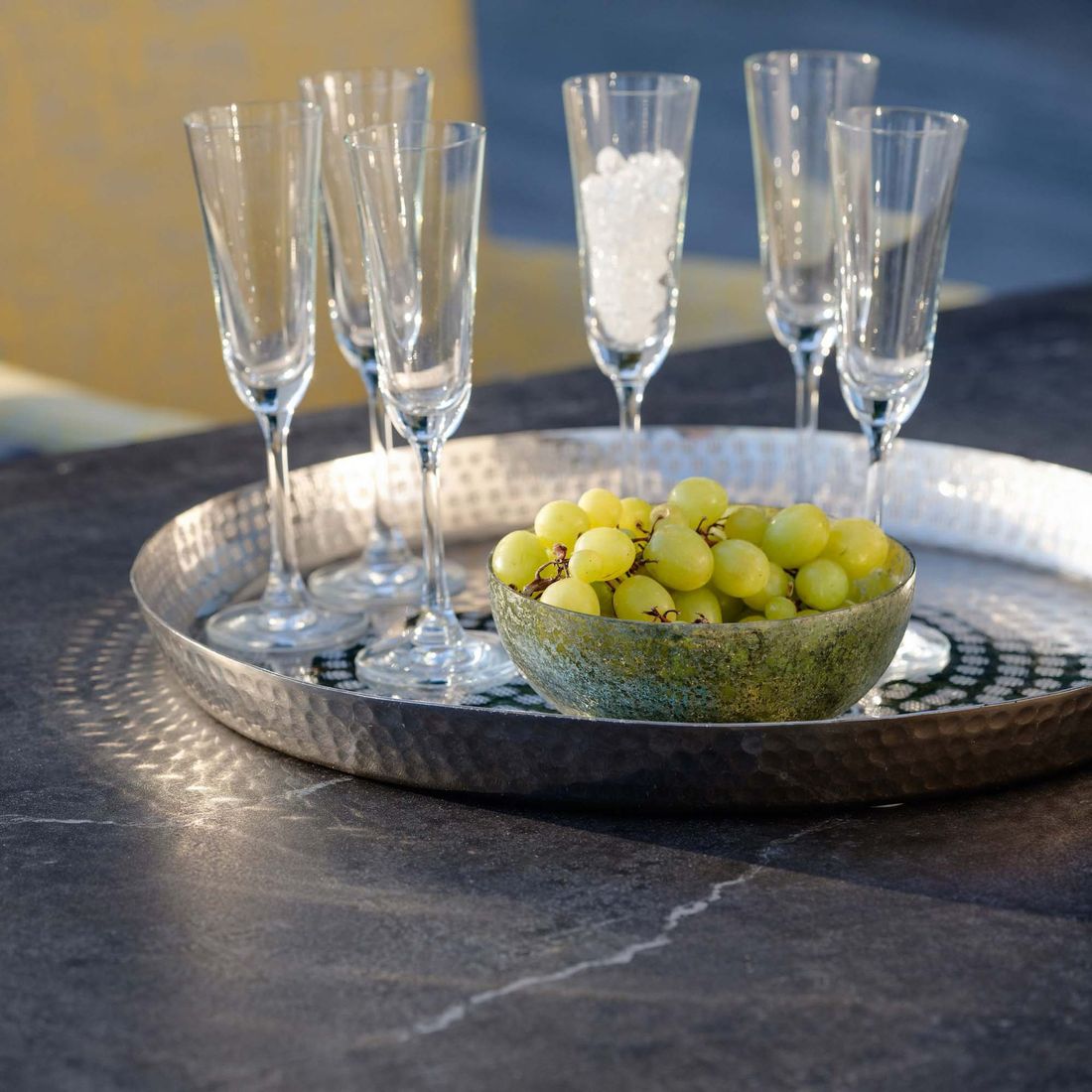 Stern Ausziehtisch Aluminium/Dekton