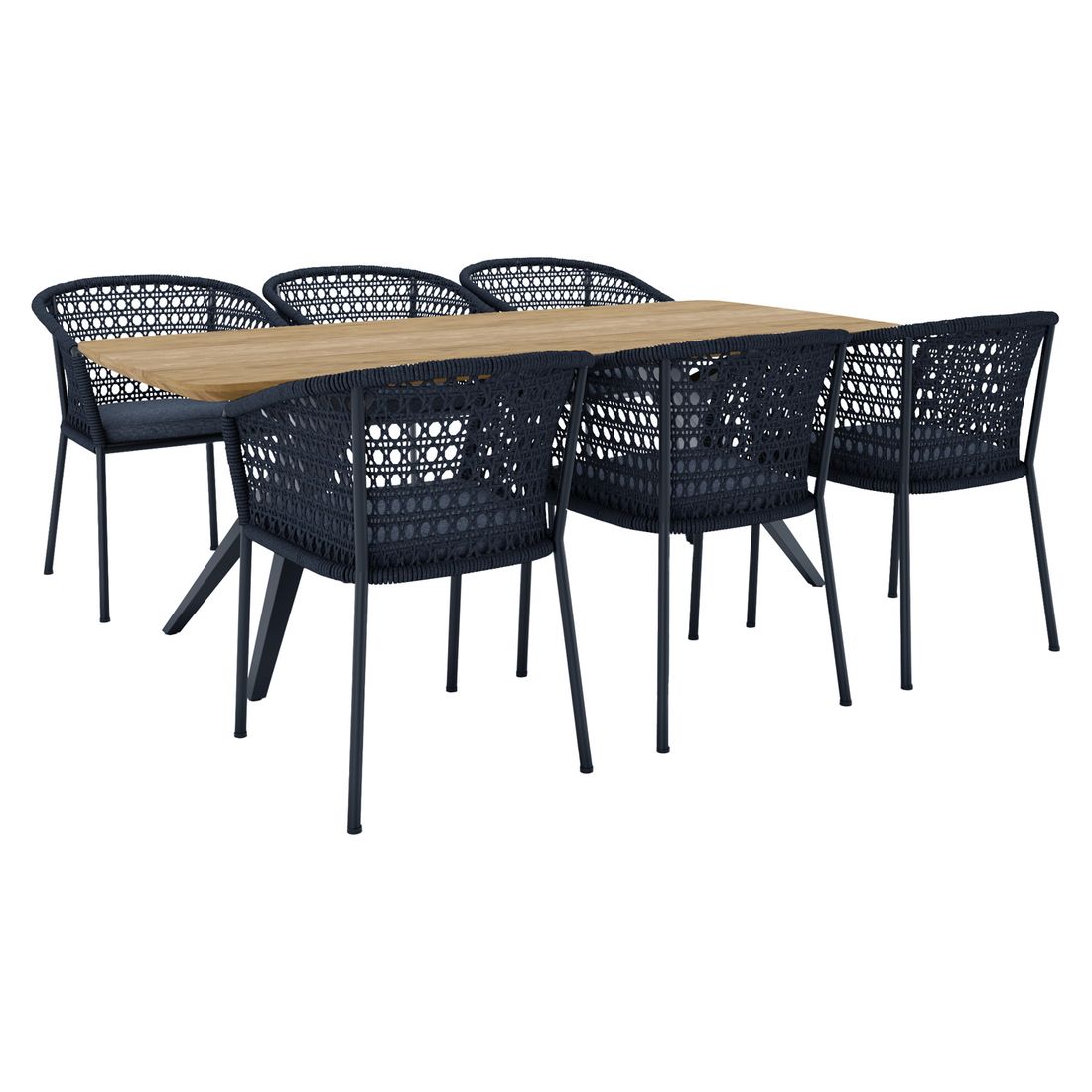 OUTLIV. Zui Gartenmöbel-Set L (6 Plätze) Tisch 220x100cm