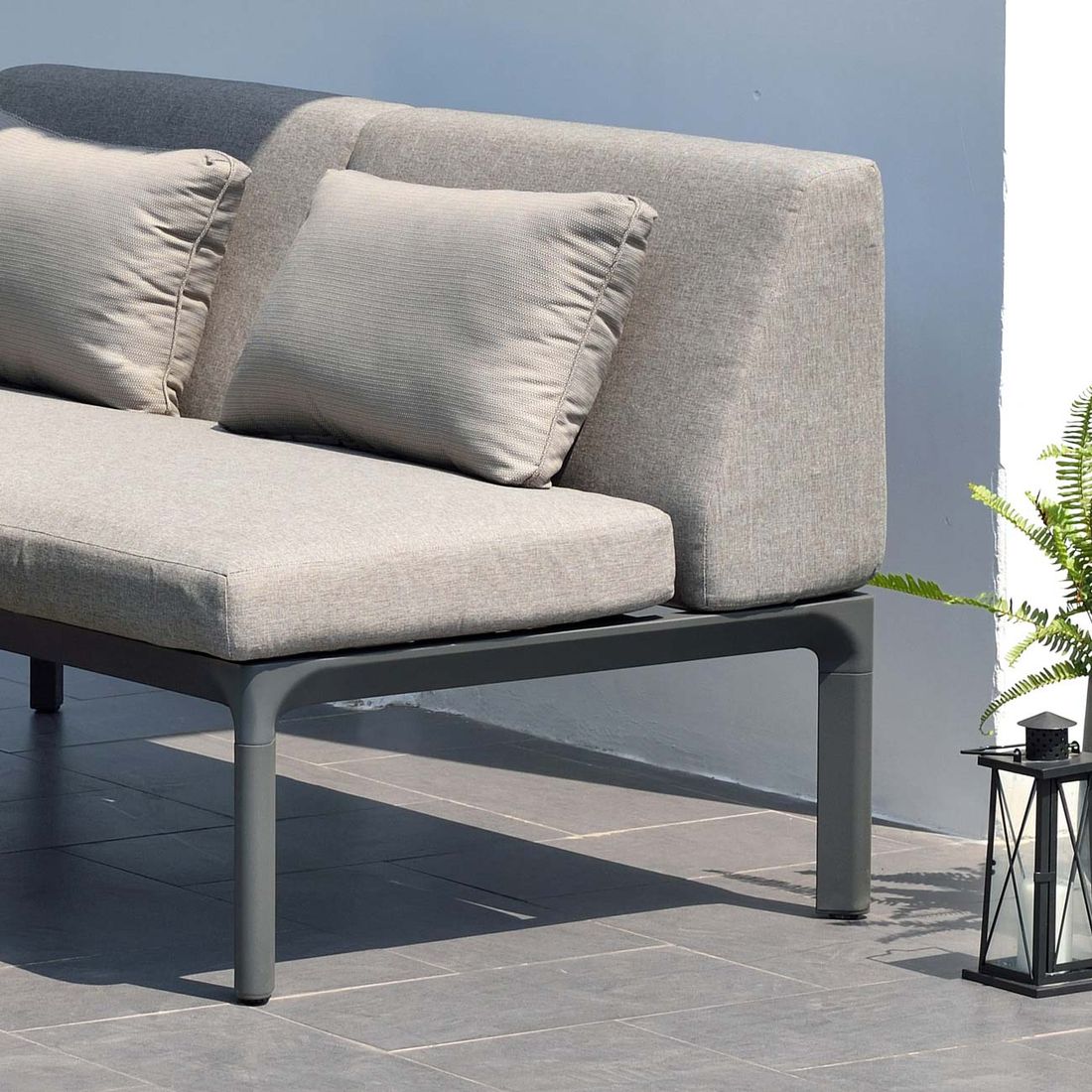 LifestyleGarden Dalgas Diningsofa Aluminium/Olefin