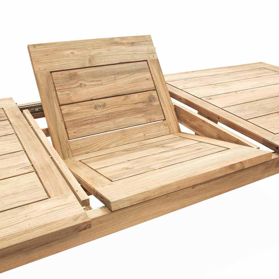 OUTLIV. Takoma Gartenmöbel-Set L verstellbar (6 Plätze) Tisch 200/260x100cm