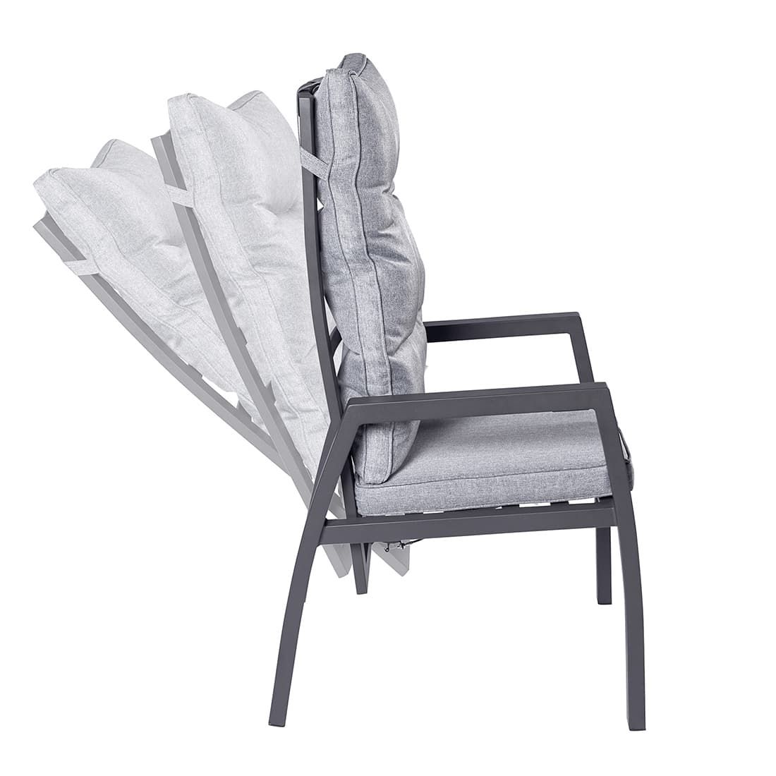 LC Garden Bondino Gartenmöbel-Set L verstellbar (6 Plätze) Tisch 200/260x100cm