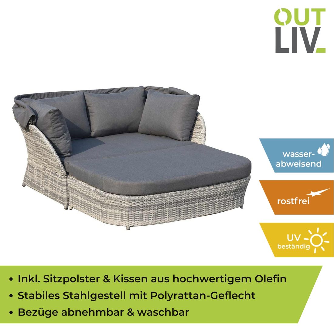 OUTLIV. Spain Sonneninsel  Geflecht/Olefin