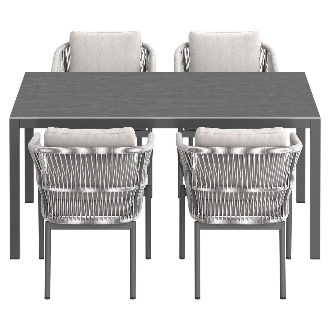 OUTLIV. Alicante Gartenmöbel-Set M (4 Plätze) Tisch 160x90cm