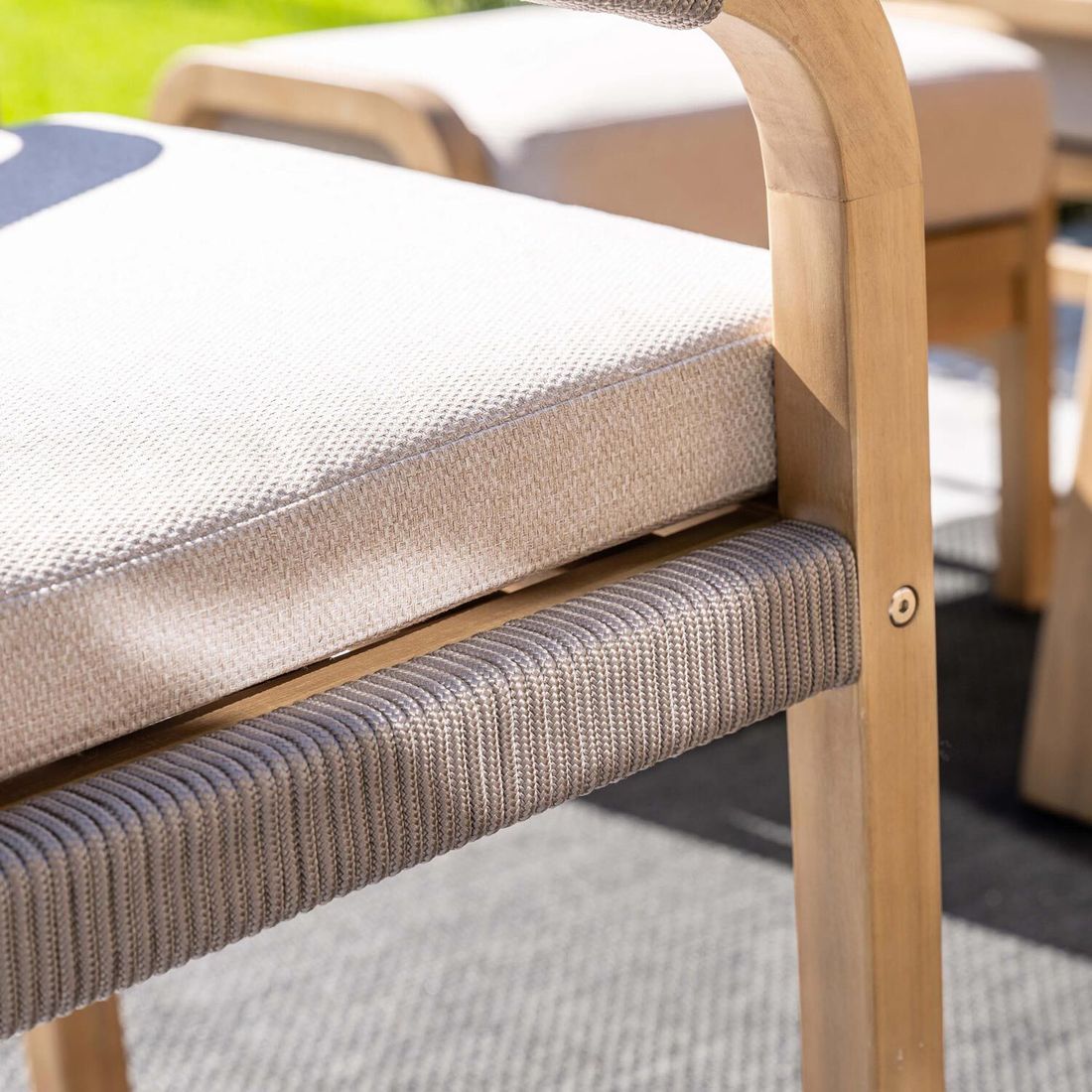Garden Impressions Santos Dininglounge Tisch 150x90cm Akazie/Rope/Polyester