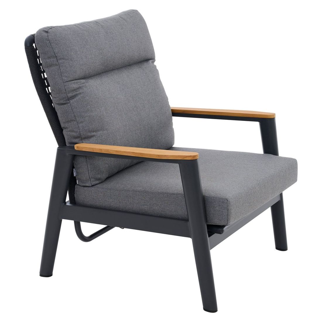 Siena Garden Cortina Loungeset verstellbar inkl. OUTLIV. Lifttisch Aluminium/Rope/Polypropylen