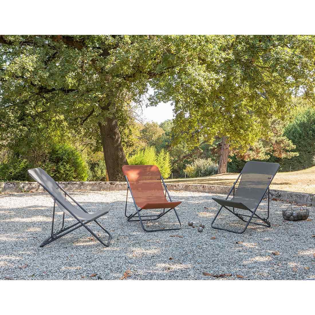 Lafuma Helio XL Liegestuhl Stahl/Velio®