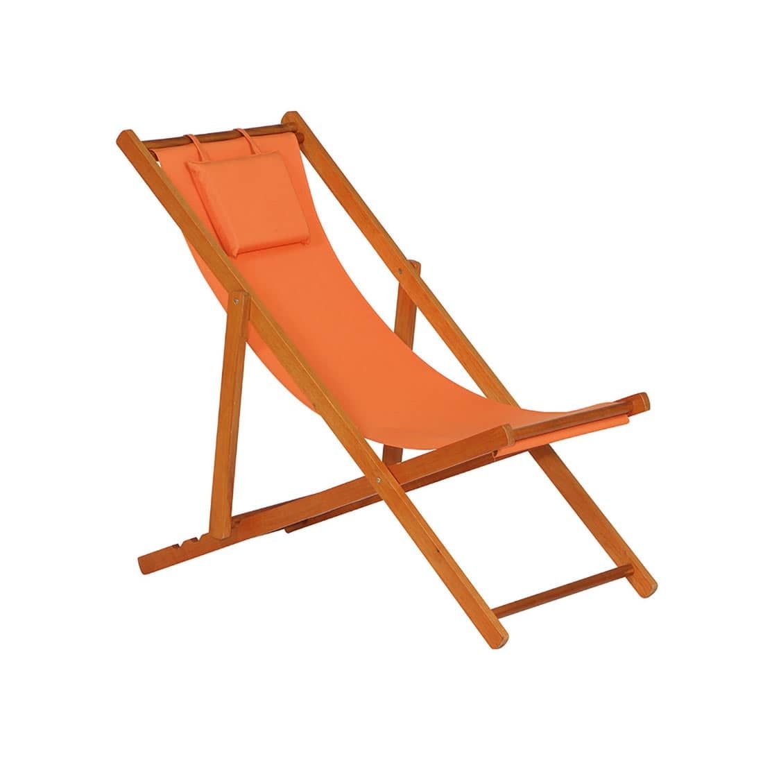 Siena Garden Faro Beach-Liegestuhl Holz/Textilene