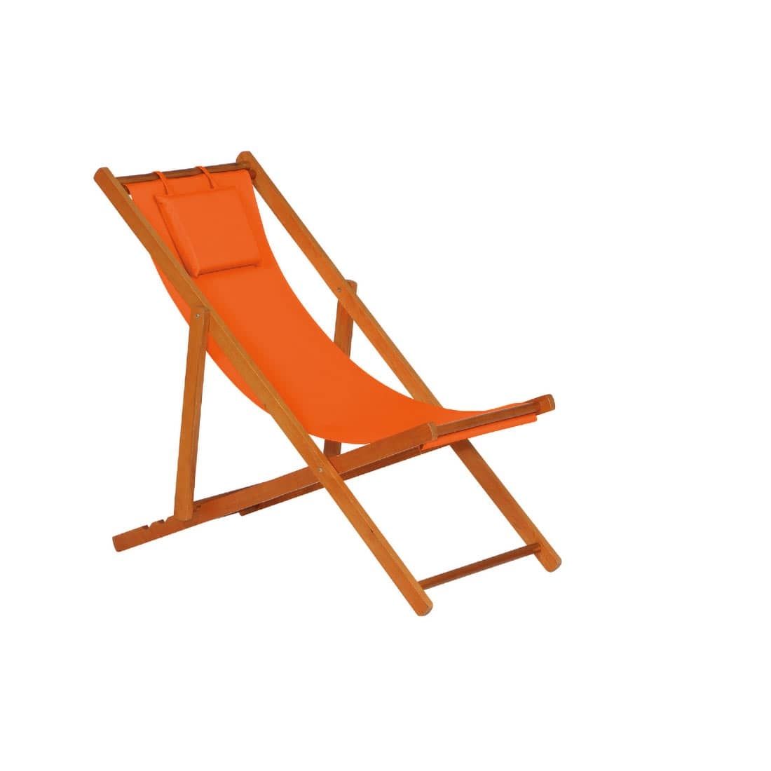 Siena Garden Faro Beach-Liegestuhl Holz/Textilene