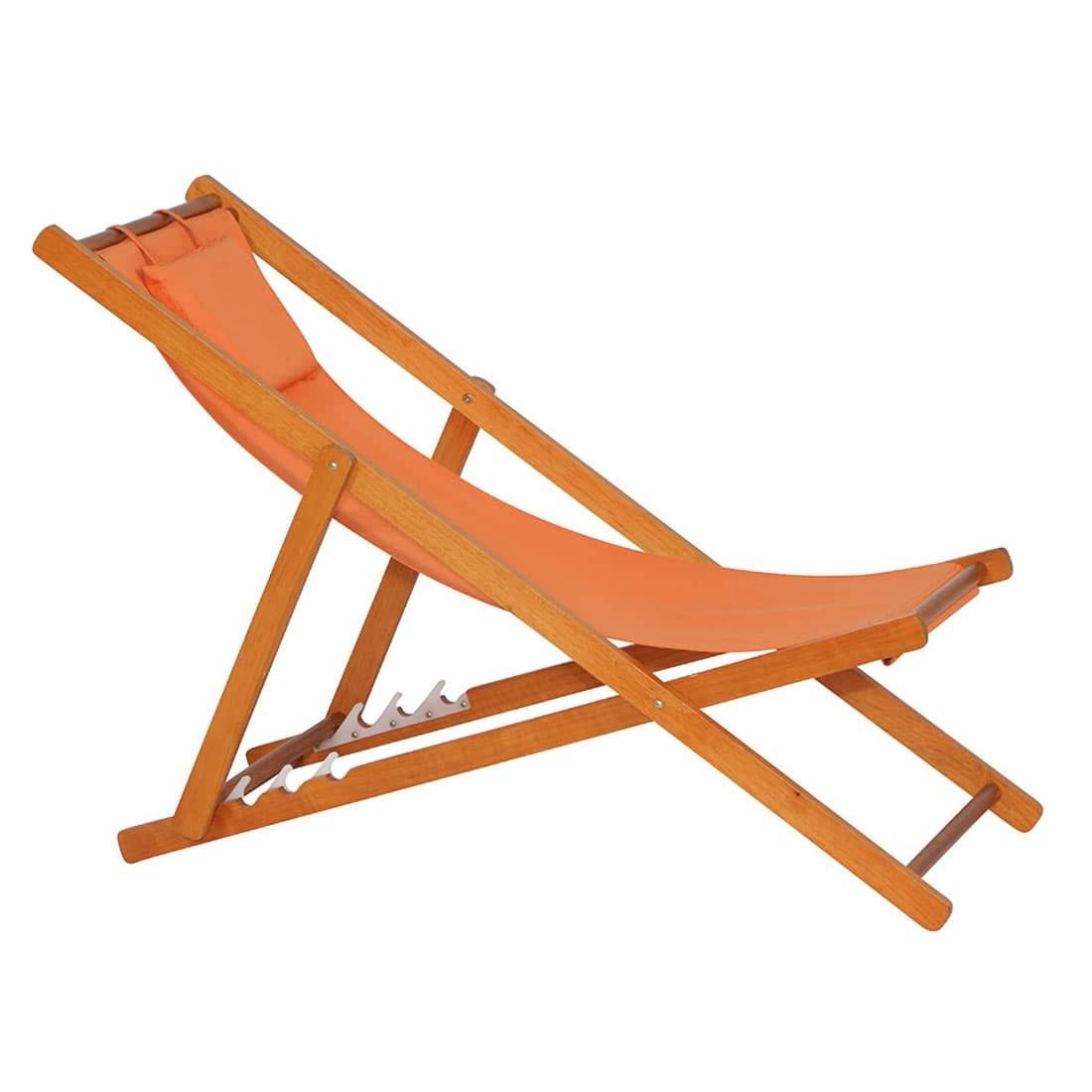 Siena Garden Faro Beach-Liegestuhl Holz/Textilene