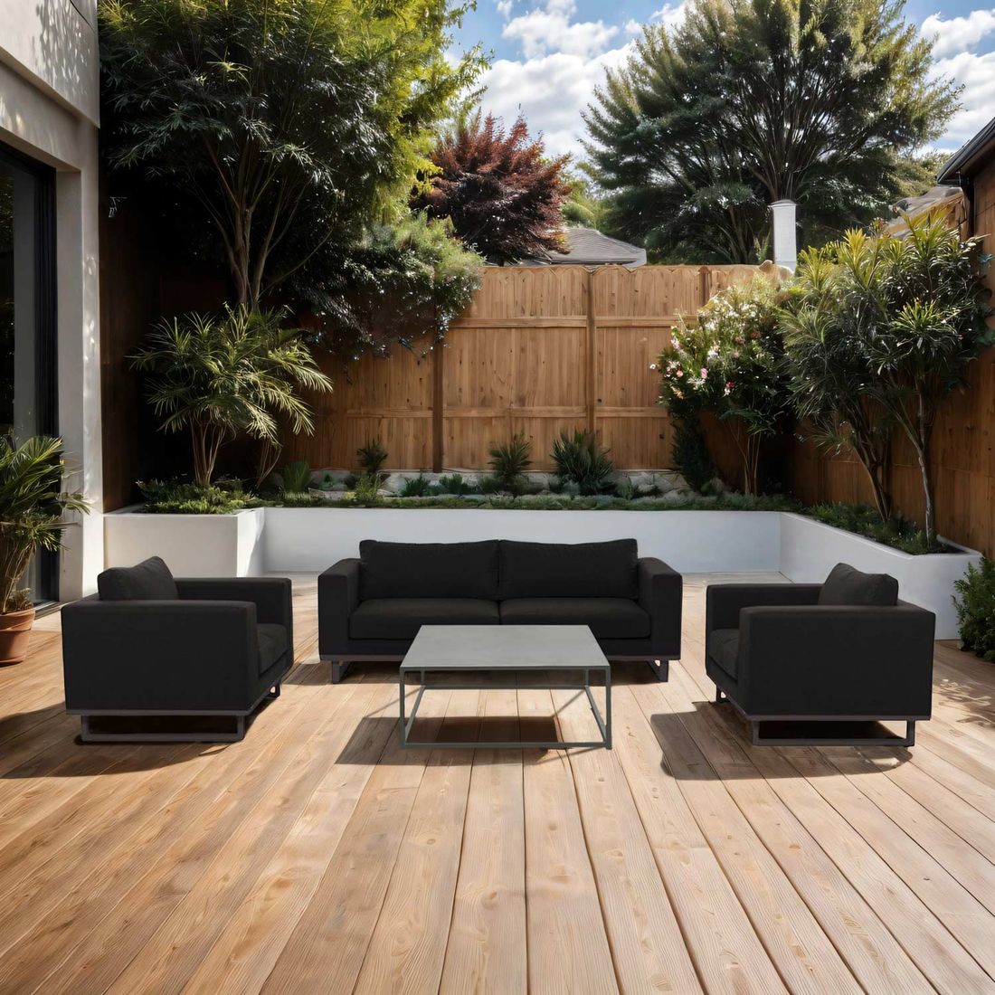 OUTLIV. Miami Loungeset Aluminium/Sunbrella