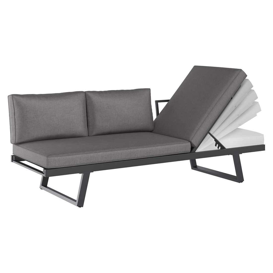 OUTLIV. Lucca Gartenloungesofa Aluminium/Olefin
