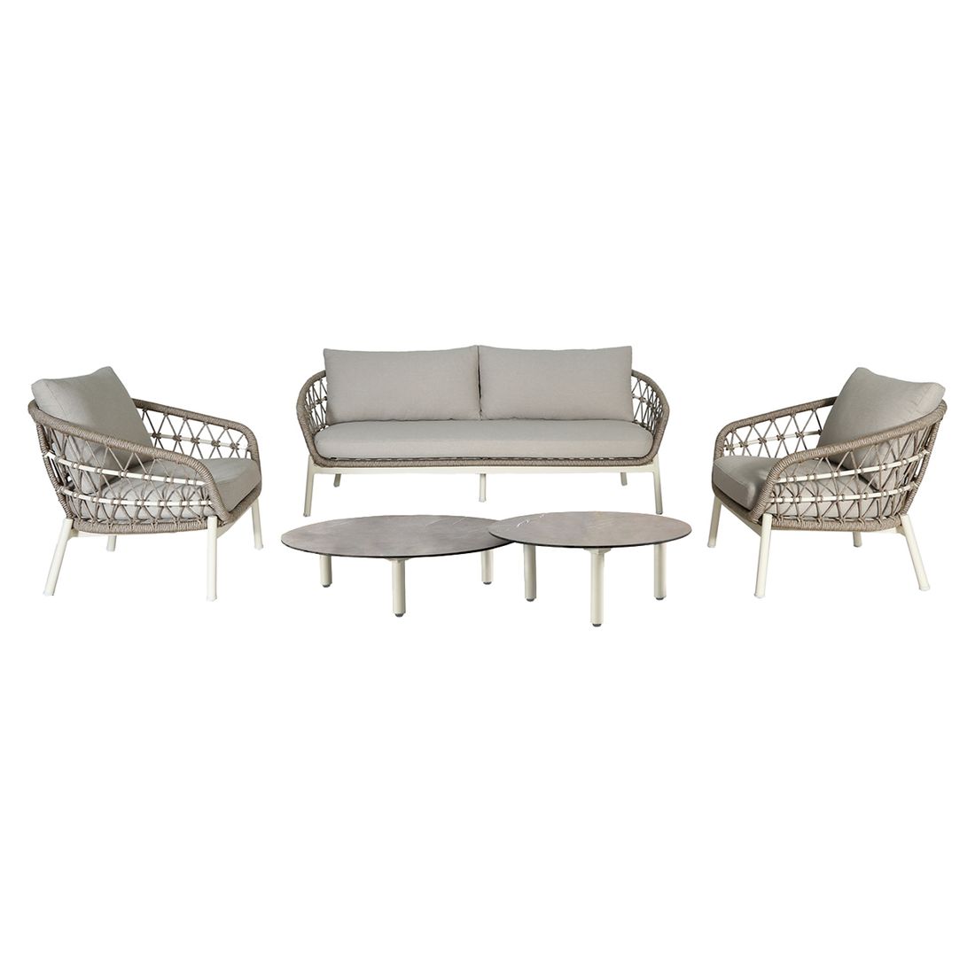OUTLIV. Dakota Loungeset inkl. Loungetisch Aluminium/Rope/Olefin