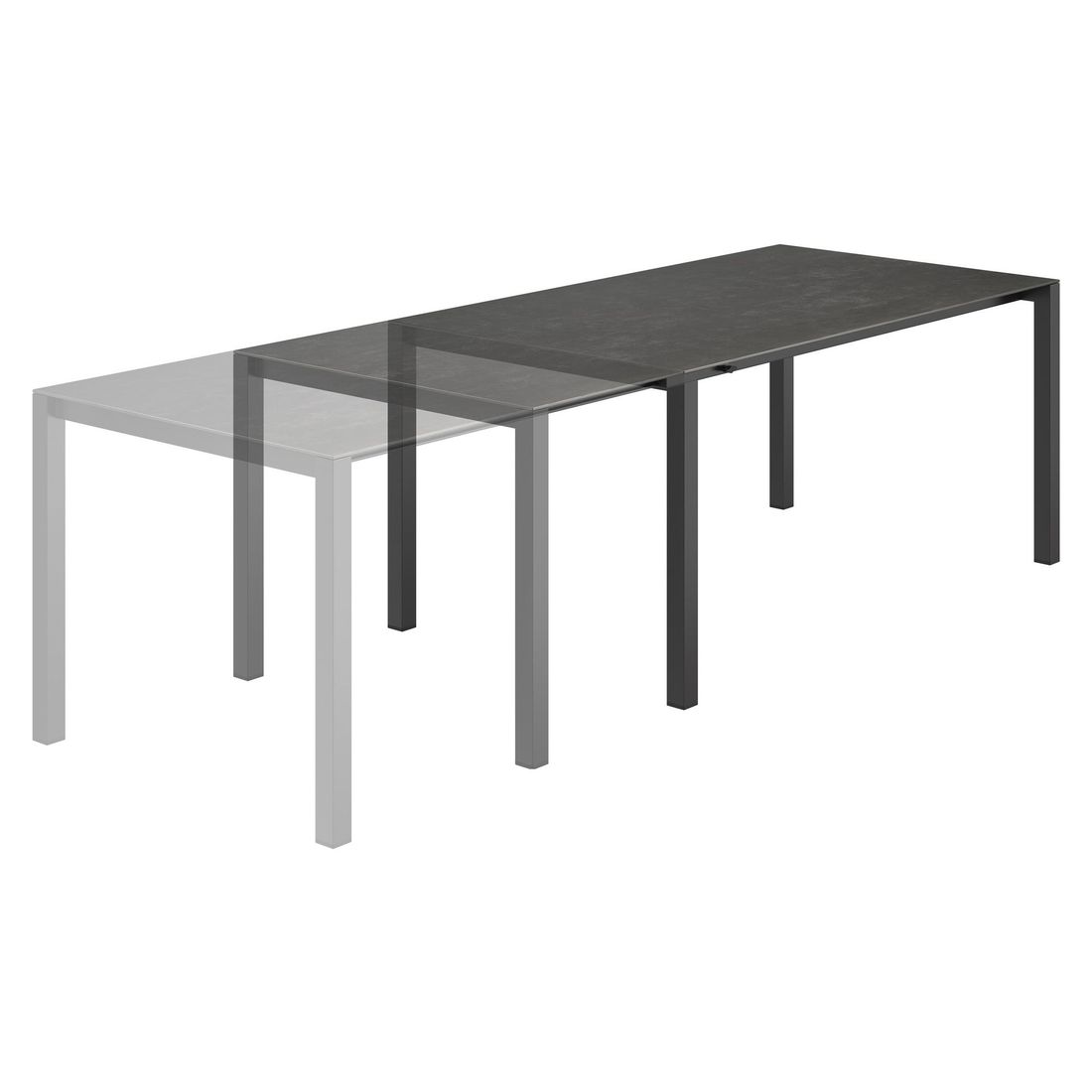 OUTLIV. Alex Gartenmöbel-Set 7-tlg. Tisch 160/217/267x91cm